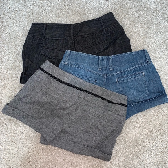 THREE cuffed shorts (size SMALL) - Picture 5 of 6